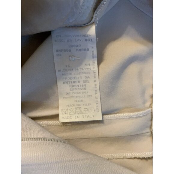 Armani Collezioni Women’s Sz 8 Beige Pleated Front Dress Slacks Made In Italy - Picture 7 of 9